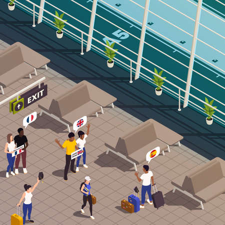 Global Education Arrival Compositionのイラスト素材
