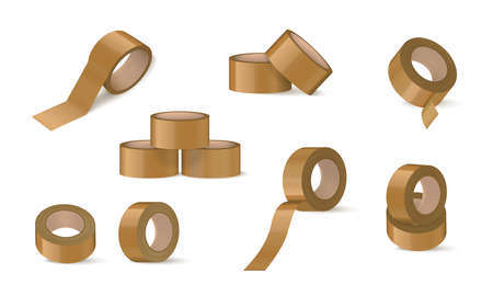 Brown Duct Tape Collectionのイラスト素材