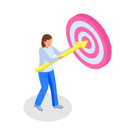 Target Arrow Manager Compositionのイラスト素材