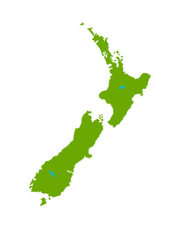 New Zealand Border Compositionのイラスト素材