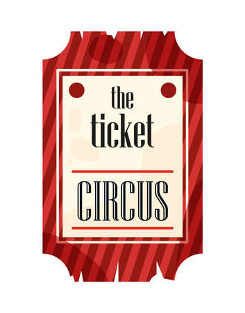 Vintage Circus Ticket Compositionのイラスト素材