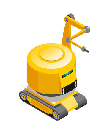 Isometric Agricultural Robotのイラスト素材
