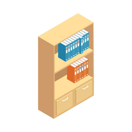 Isometric Office Rackのイラスト素材