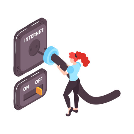 Internet Blocking Conceptのイラスト素材