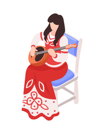 Musician Isometric Illustrationのイラスト素材
