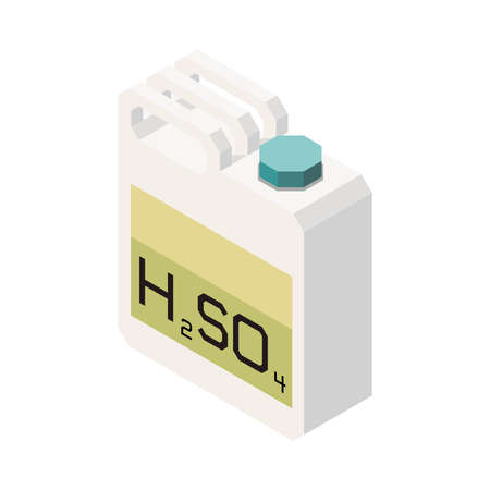 Isometric Sulphuric Acidのイラスト素材