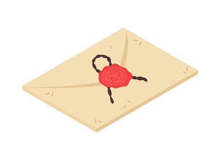 Isometric Letter Illustrationのイラスト素材