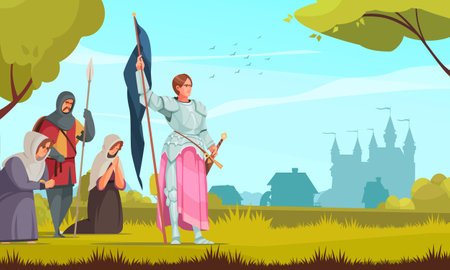 Historical People Illustrationのイラスト素材