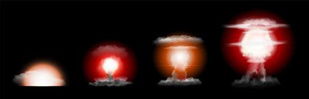 Realistic Explosion Stagesのイラスト素材