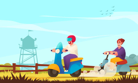 Eco Transport Cartoonのイラスト素材