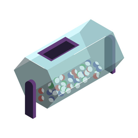 Isometric Lottery Machineのイラスト素材
