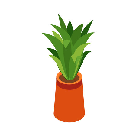 Isometric Plant Illustrationのイラスト素材