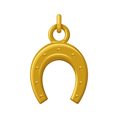 Realistic Horseshoe Illustrationのイラスト素材