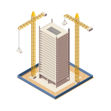 Skyscraper Construction Iconのイラスト素材