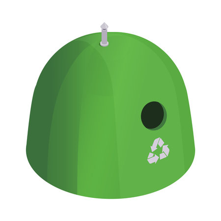 Isometric Garbage Canのイラスト素材