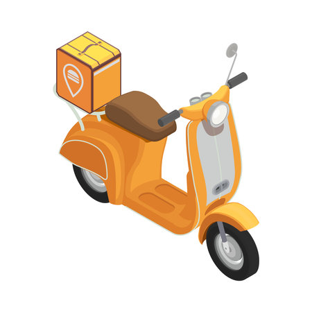 Ecommerce Isometric Iconのイラスト素材