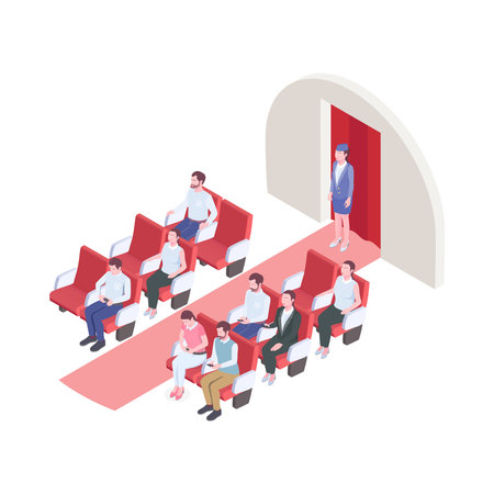 Airplane Isometric Compositionのイラスト素材