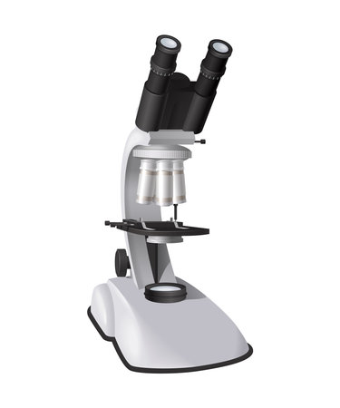 Realistic Microscope Illustrationのイラスト素材
