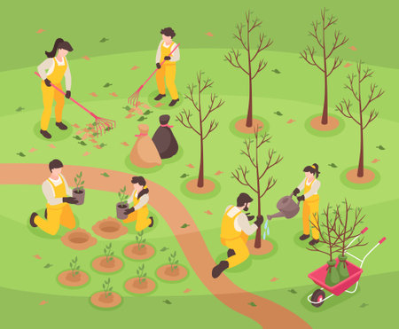 Teenagers Work Illustrationのイラスト素材