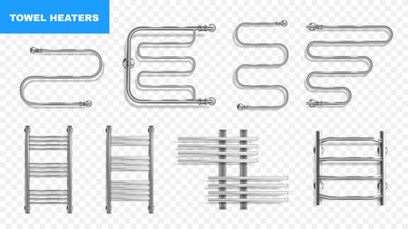 Heated Towel Rails Setのイラスト素材