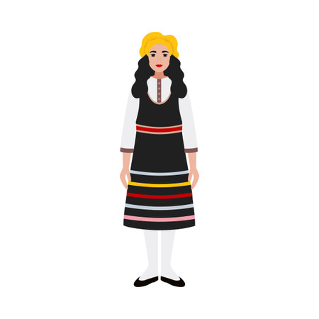 Portuguese Dress Illustrationのイラスト素材