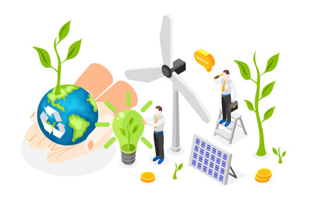 Isometric Esg Conceptのイラスト素材