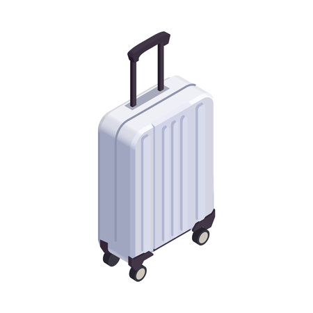 Suitcase Isometric Illustrationのイラスト素材