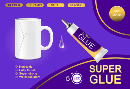 Super Glue Cup Backgroundのイラスト素材