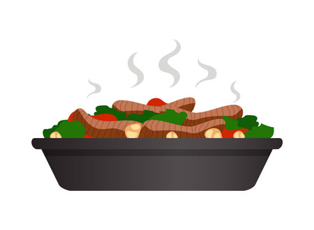 Travel UAE Food Compositionのイラスト素材