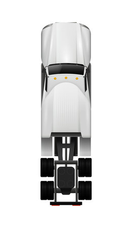Power Truck Top Compositionのイラスト素材