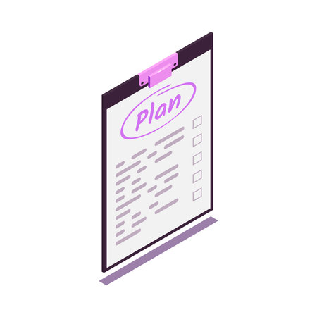Isometric SEO Plan Compositionのイラスト素材