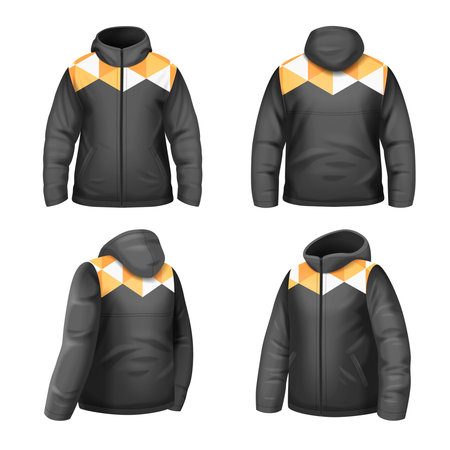 Jacket Realistic Setのイラスト素材