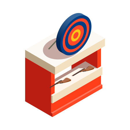 Amusement Shooting Target Compositionのイラスト素材