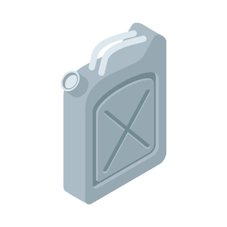 Isometric Petrol Canister Compositionのイラスト素材
