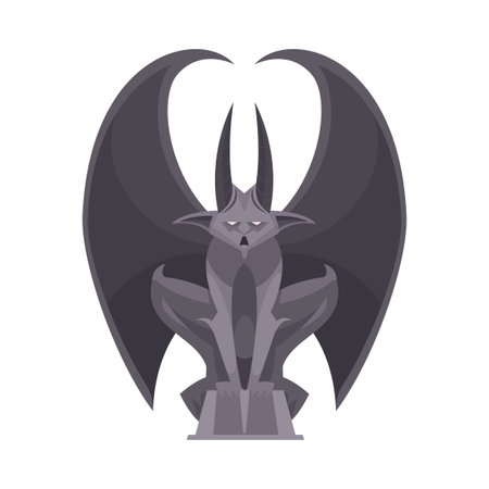 Evil Character Bat Compositionのイラスト素材