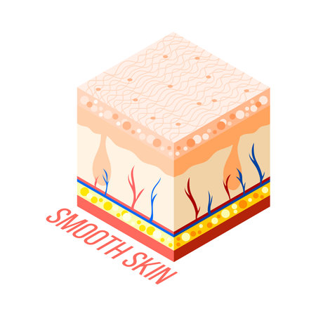 Smooth Skin Diagram Compositionのイラスト素材