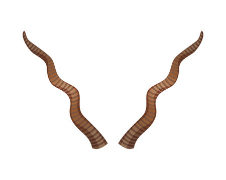 Wavy Horns Mask Compositionのイラスト素材