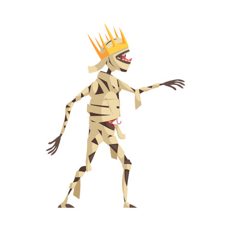 Evil Character Mummy Compositionのイラスト素材