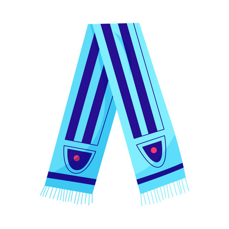 Fans Team Scarf Compositionのイラスト素材