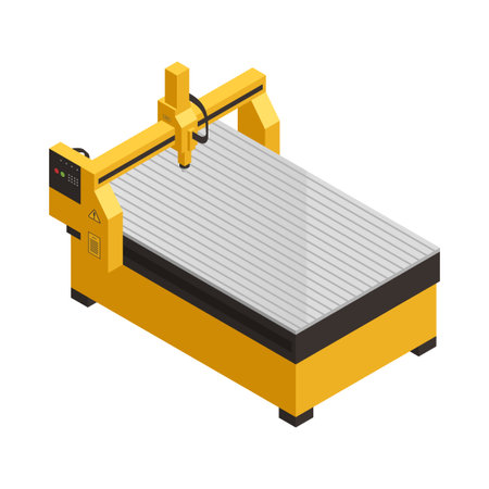 Industrial Cutter Machine Compositionのイラスト素材