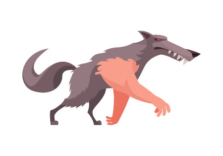 Evil Character Werewolf Compositionのイラスト素材