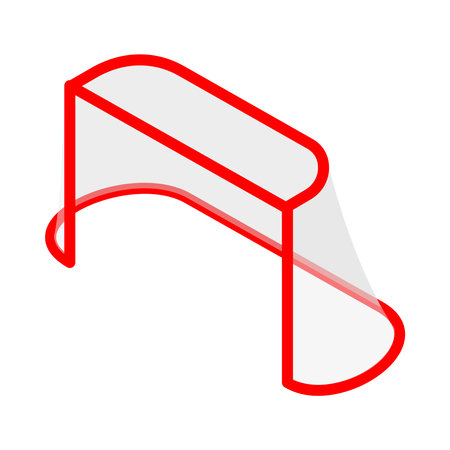 Ice Hockey Goal Compositionのイラスト素材