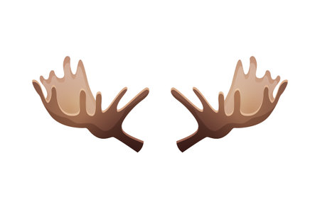 Deer Horns Mask Compositionのイラスト素材