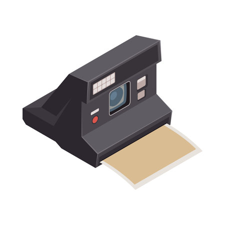 Retro Instant Camera Compositionのイラスト素材