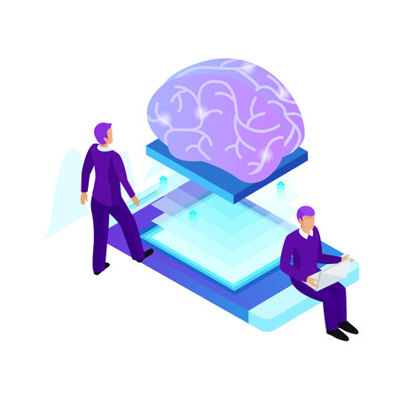 Brain Data Exchange Compositionのイラスト素材