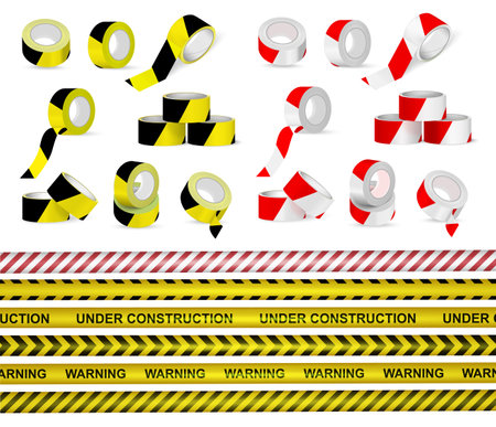 Signal Tape Setのイラスト素材