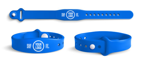 Blue Event Bracelets Setのイラスト素材