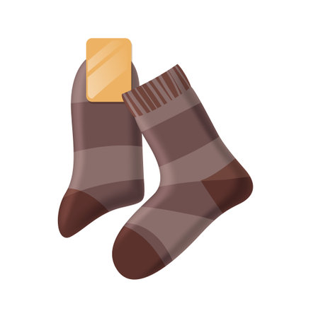 Realistic Socks Illustrationのイラスト素材