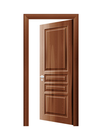 Realistic Door Illustrationのイラスト素材