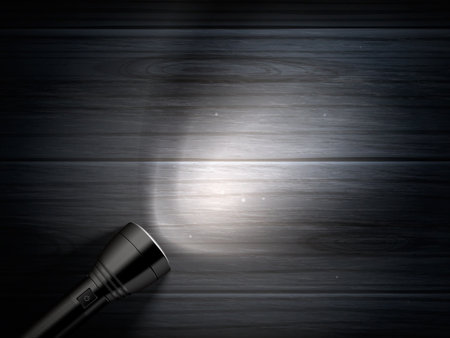 Light Beam On Wood Backgroundのイラスト素材